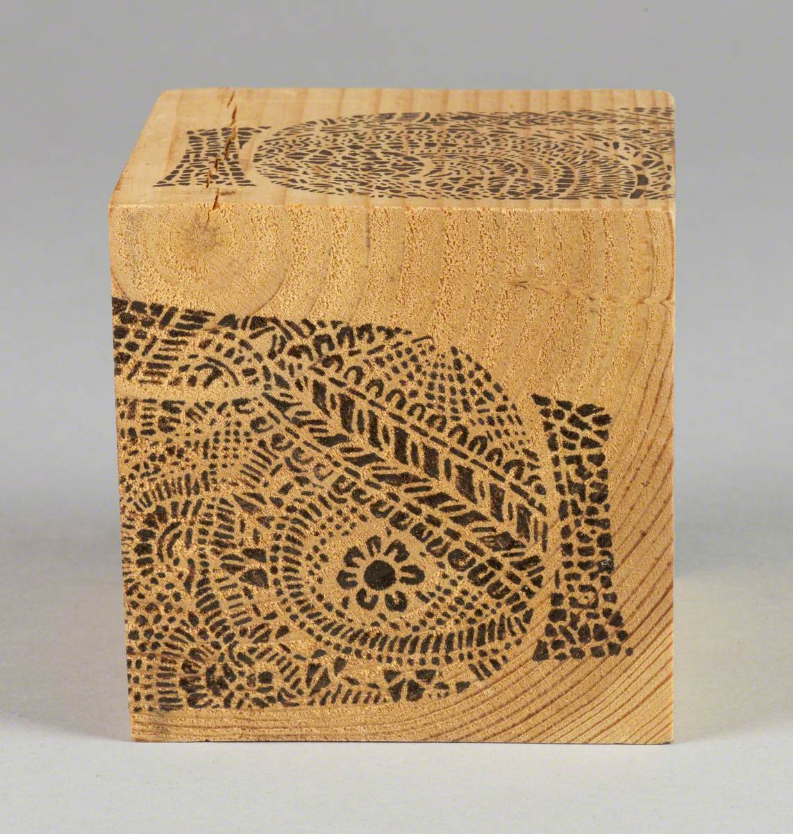 121 Linked Cubes: Cube with Indian-Style Stencilled Hand Patterns | Art UK