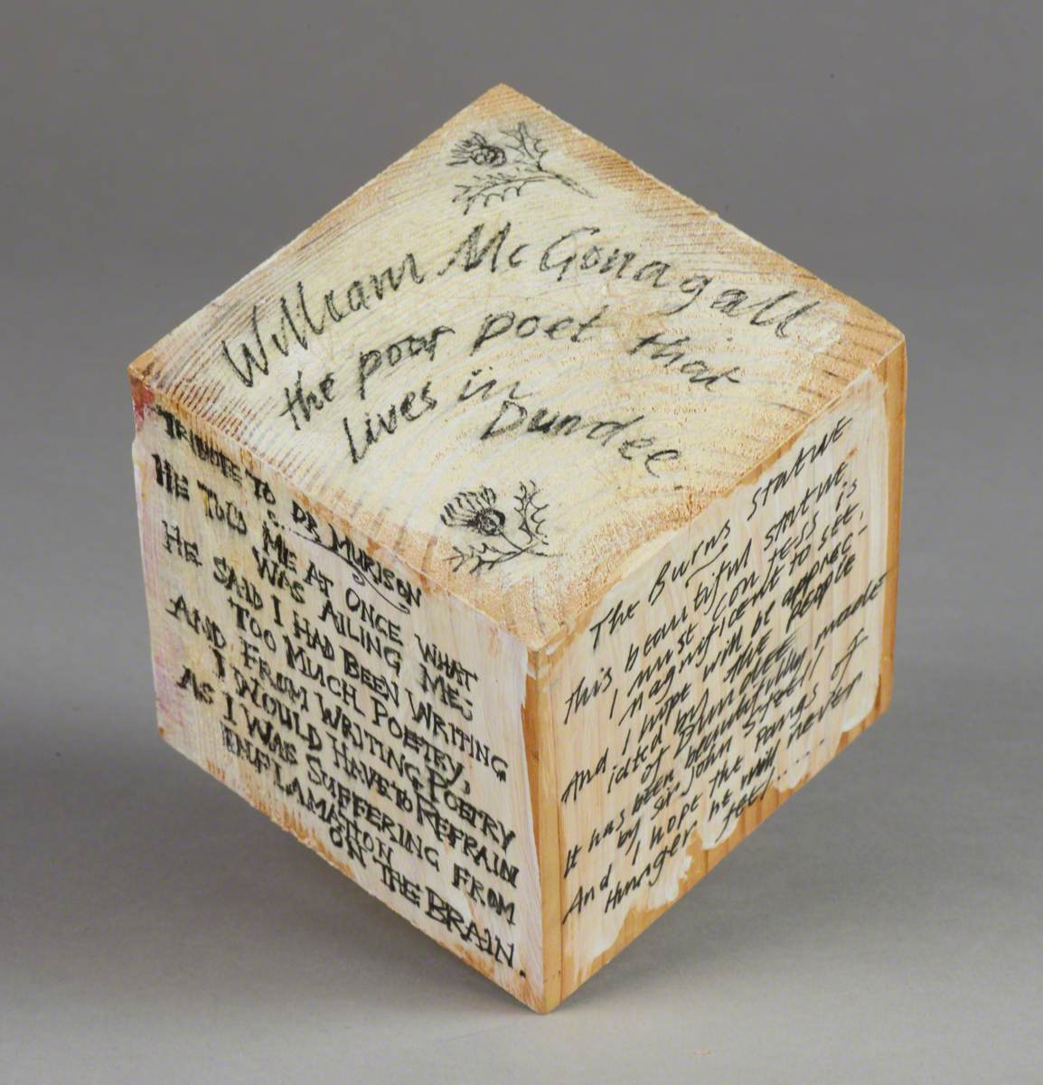 121 Linked Cubes: Cube Featuring Quotes of Poet William McGonagall