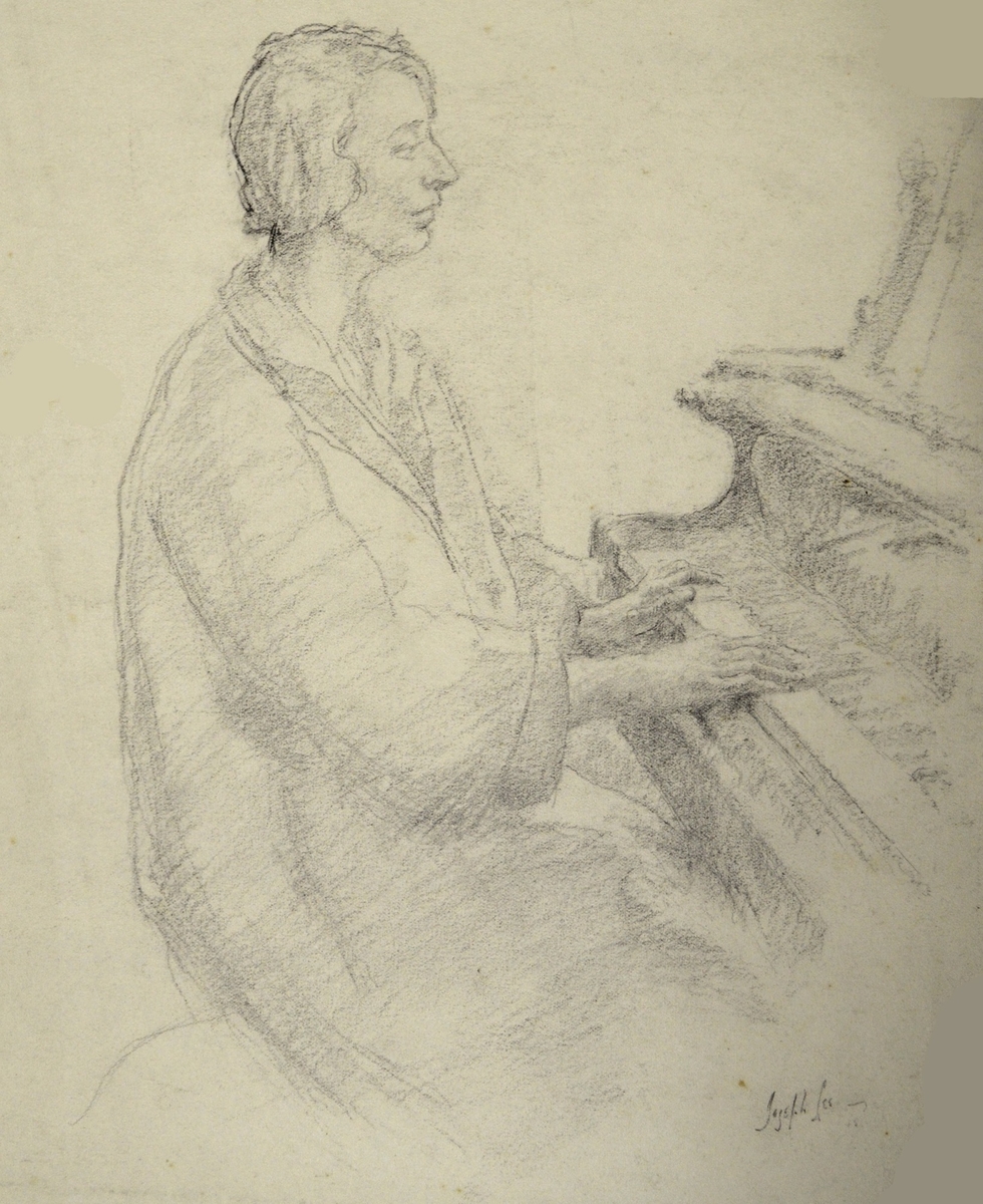 Woman Sitting at the Piano