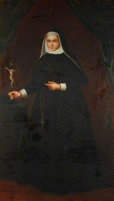 A Carmelite Nun with a Crucifix