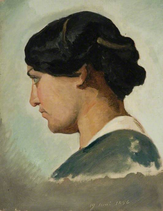 Portrait of a Woman, Head and Neck in Profile