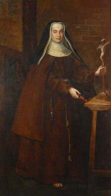 A Franciscan Nun with a Crucifix