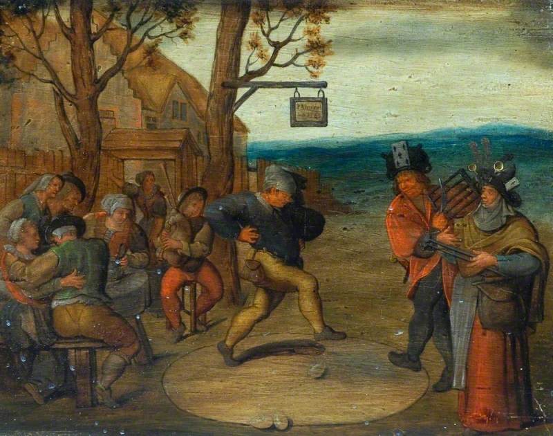 Peasants with a Man Dancing