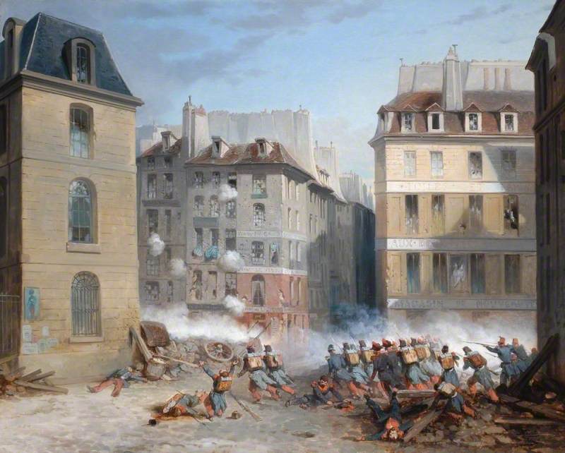 Incident Of The Revolution Of 1848 In Paris At The Corner
