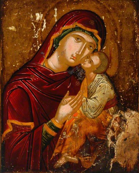 Icon with the Madonna and Child