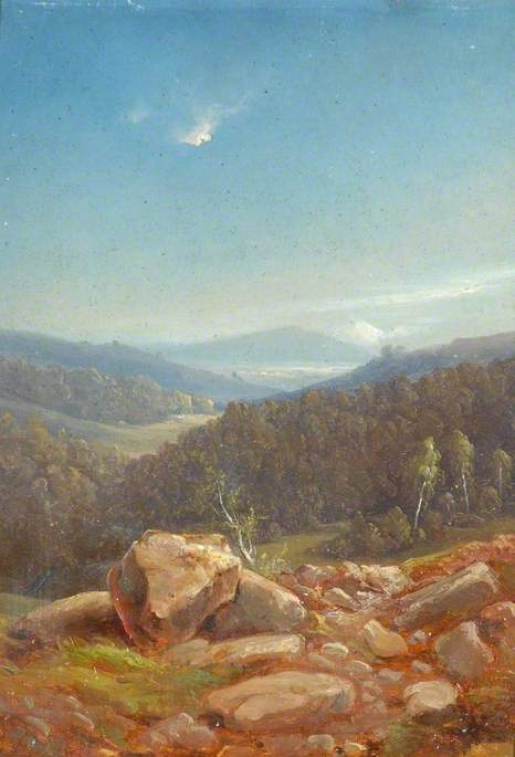 Wooded Landscape with Rocks