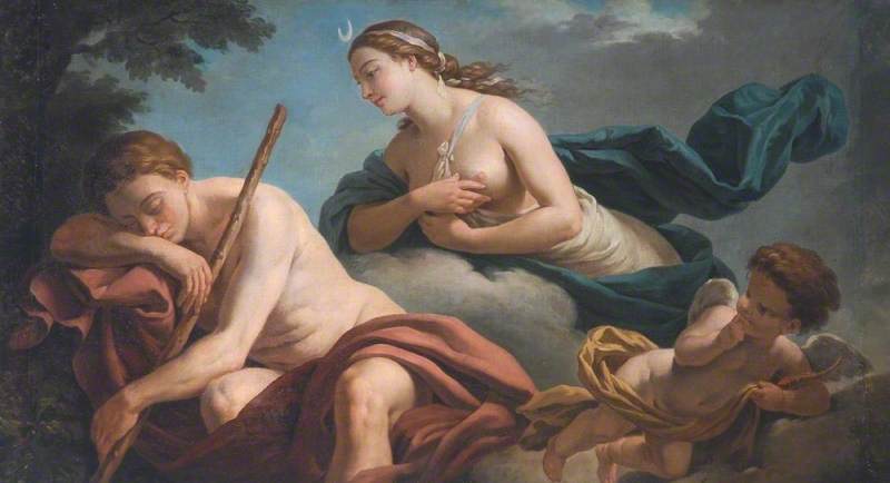Diana and Endymion, Allegory of Fidelity (dessus de porte)