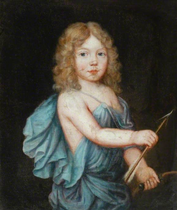 A Child Dressed as Cupid