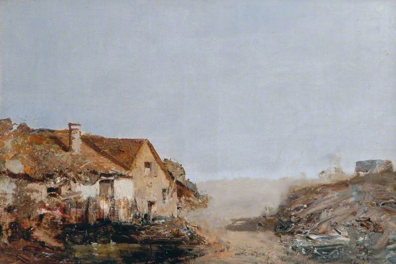 Sketch of Cottages near Boulogne-sur-Mer, France