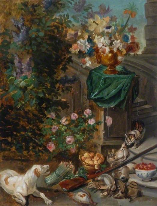 Still Life with a Dog and a Cat