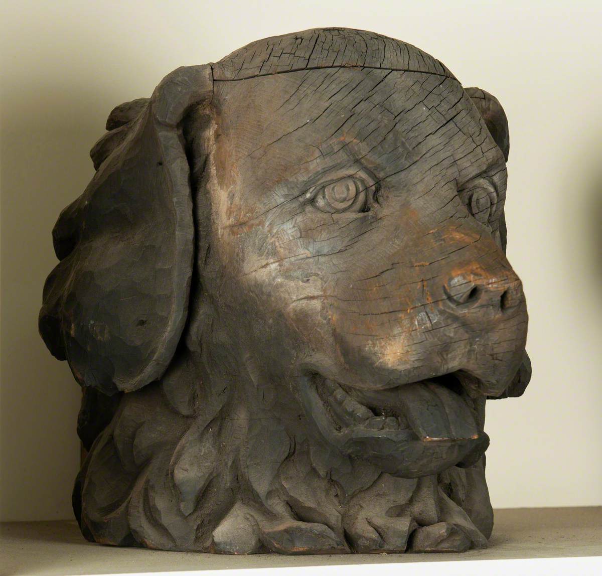 Carved Dog Heads