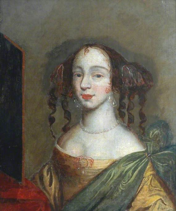 A Young Lady in a Dark Yellow Dress