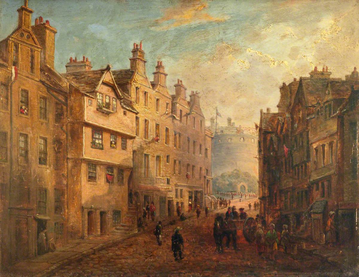 Castlehill, Edinburgh, As It Was before Alterations, c.1849