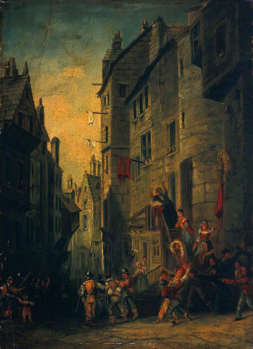 Condemned Covenanters on Their Way to Execution in the West Bow, Edinburgh
