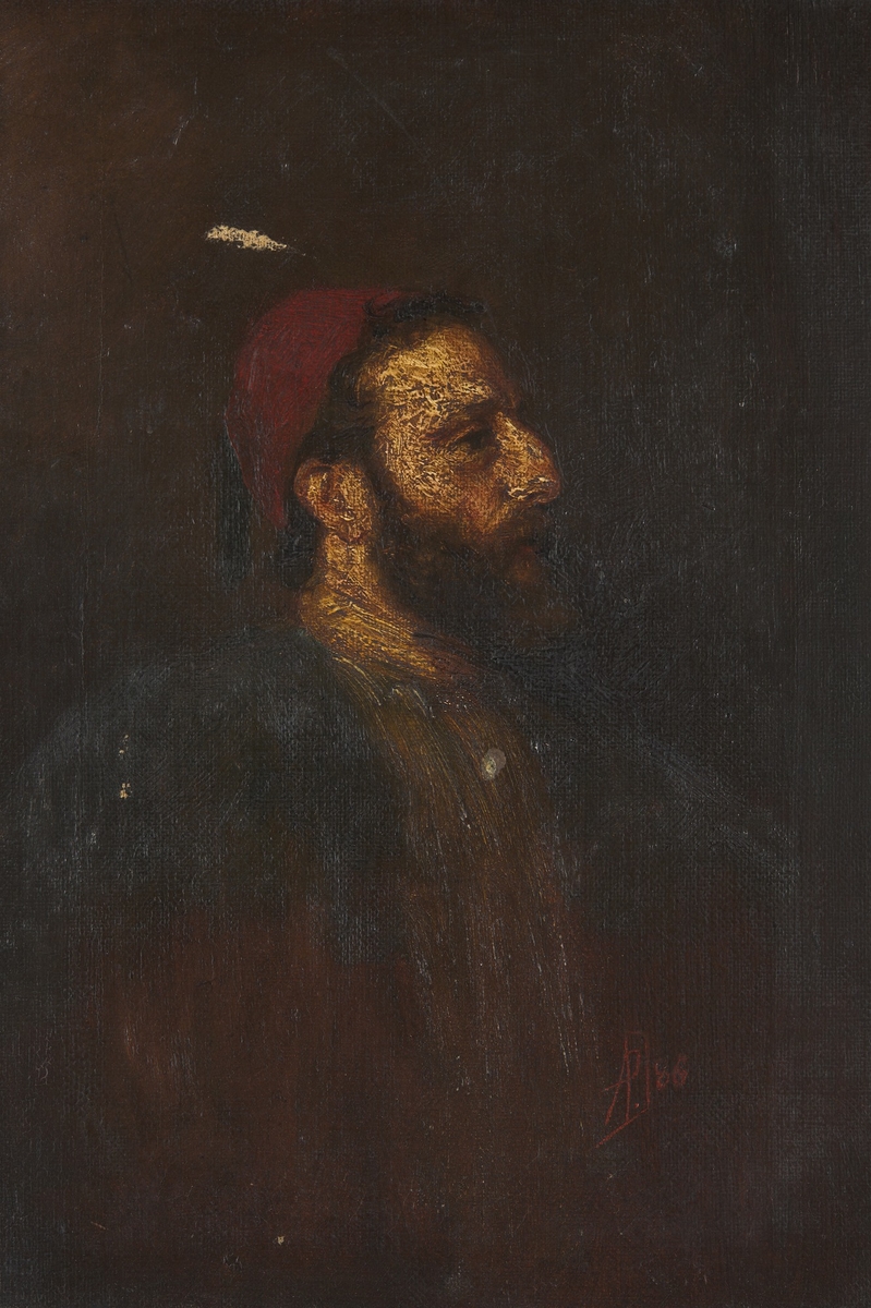 A Man in a Red Turban