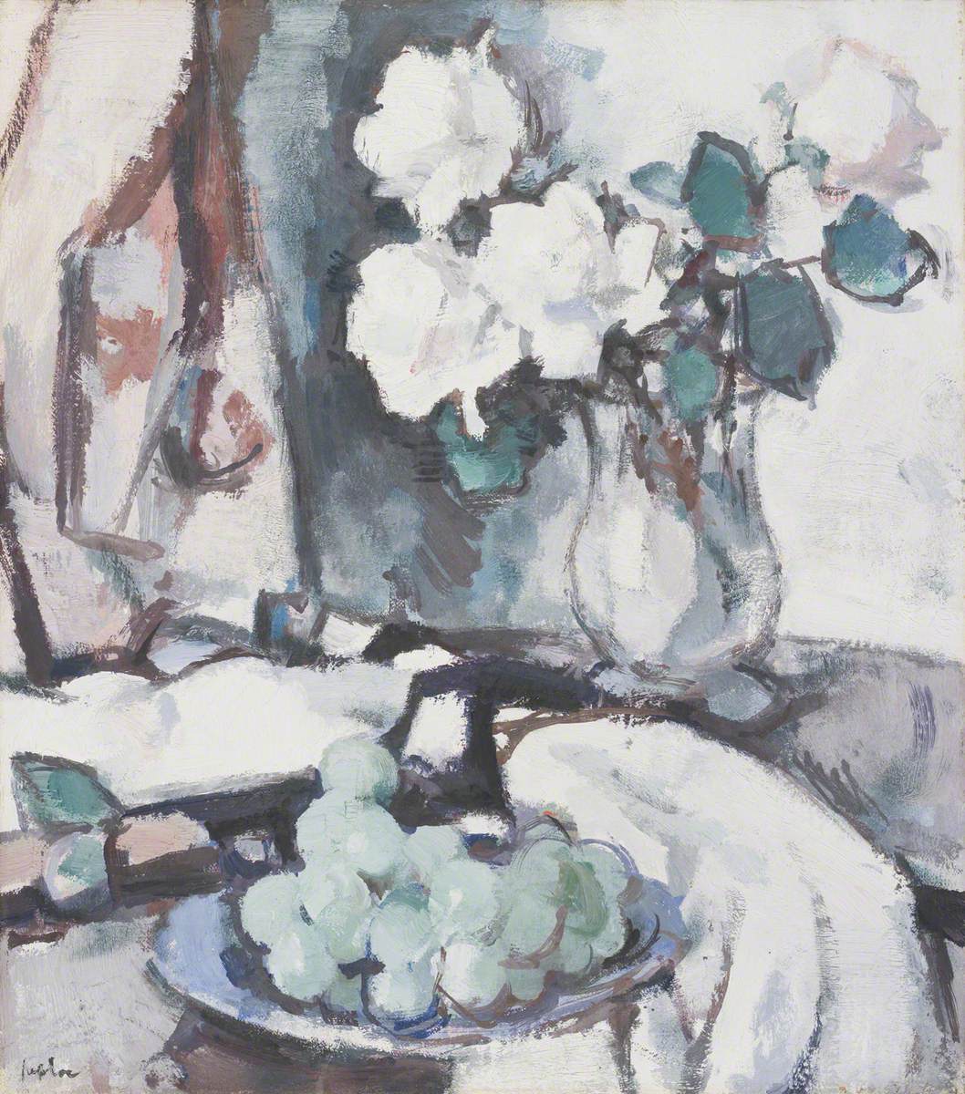 White Roses and Grapes