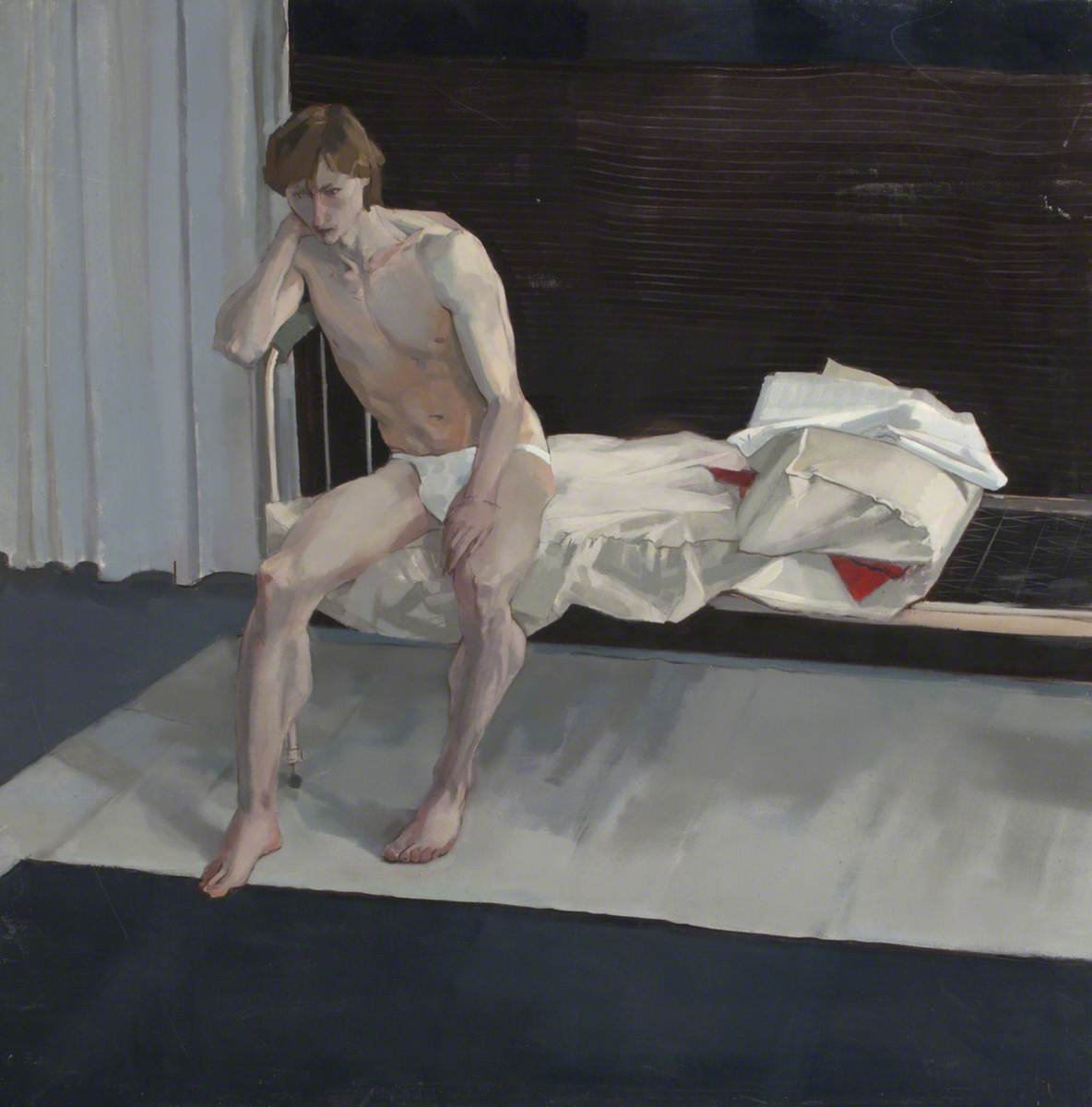 Figure Seated on Bed