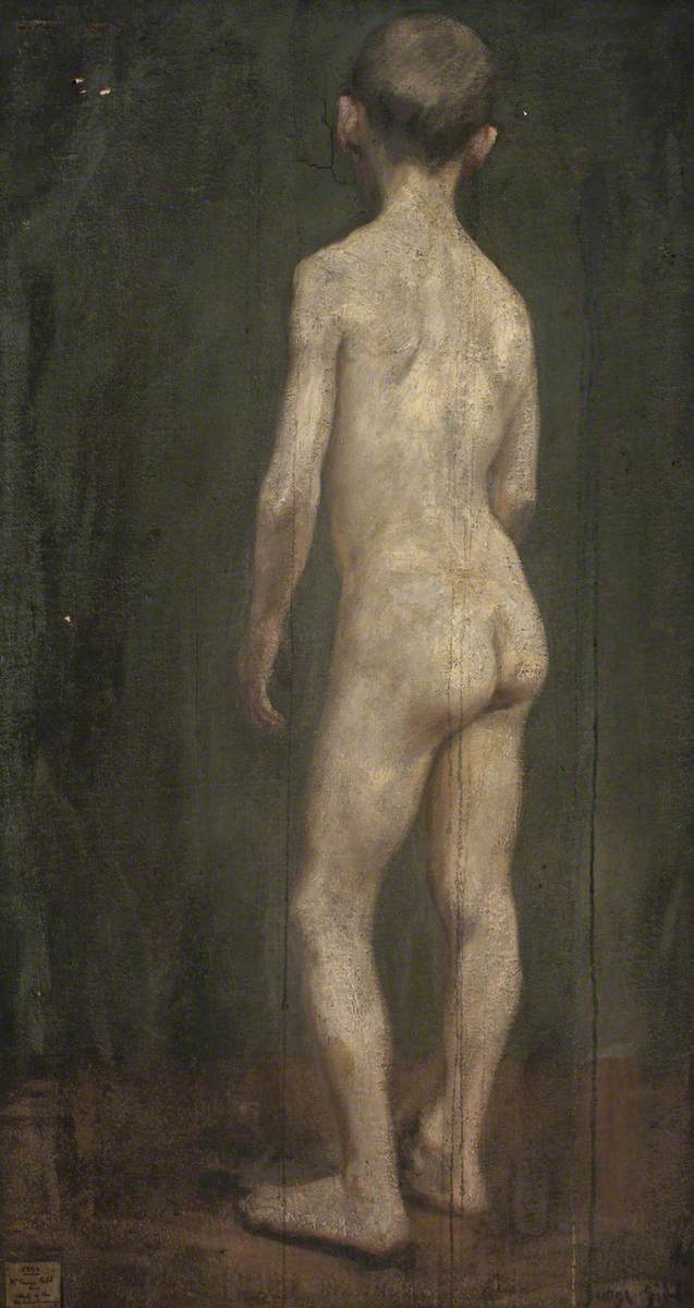 Back of Standing Nude Boy