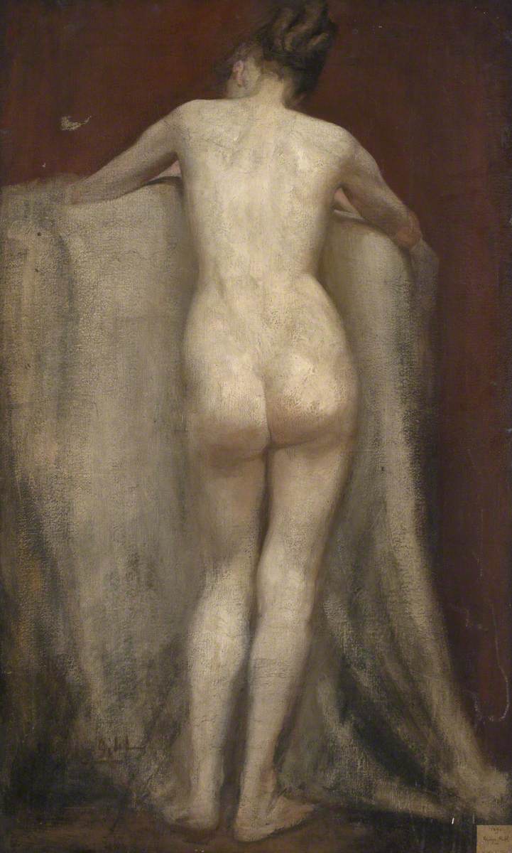 Back of Standing Female Nude