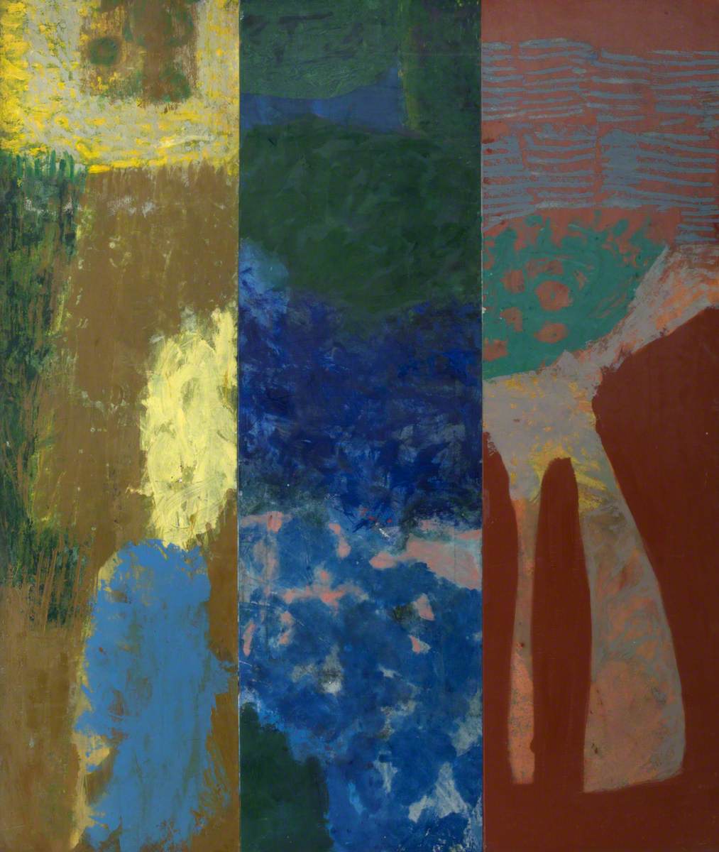 Three Panel Abstract