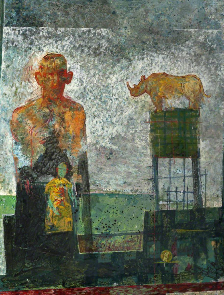 Green People with Rhino*