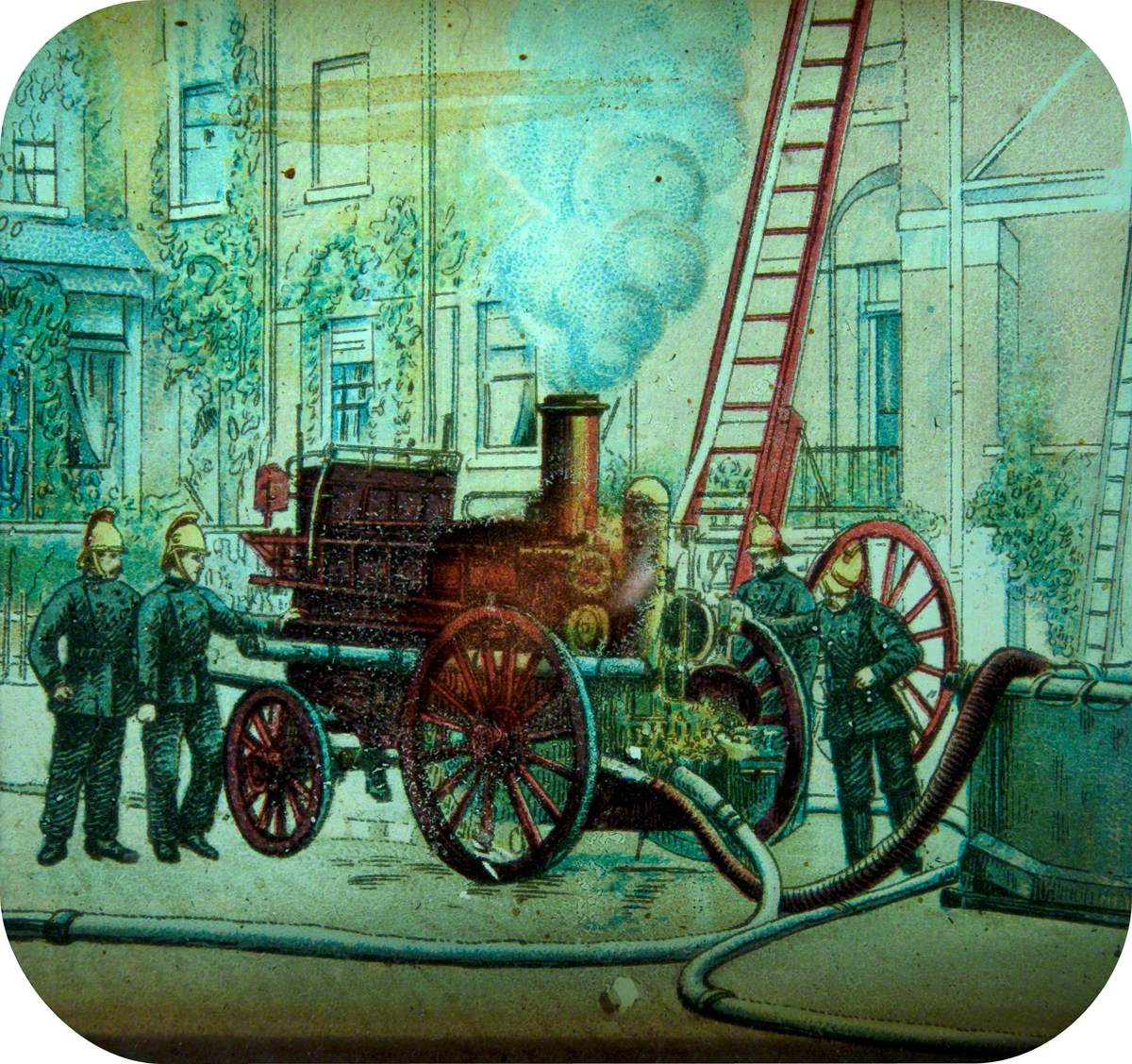 Steam Fire Tender with a Ladder*