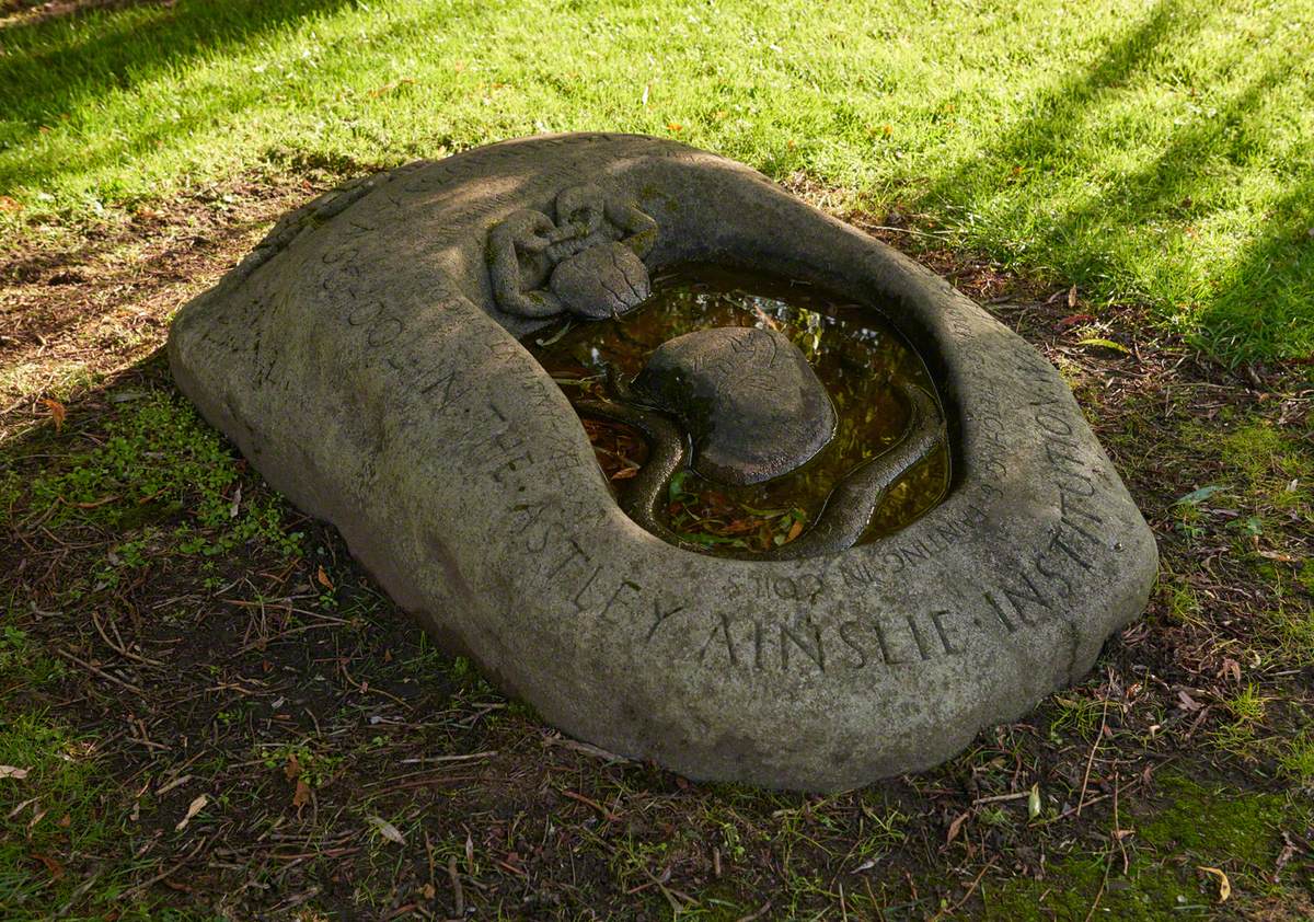 Dedication Stone with Turtle and Lizard