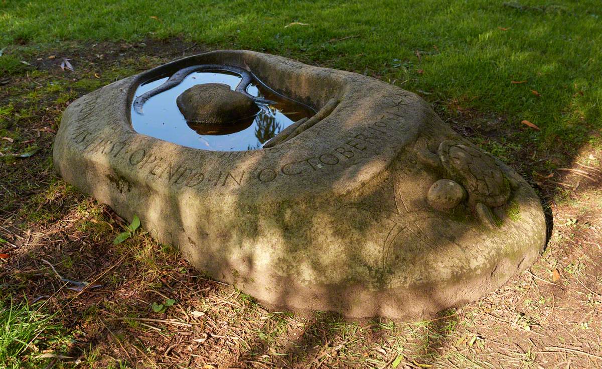 Dedication Stone with Turtle and Lizard