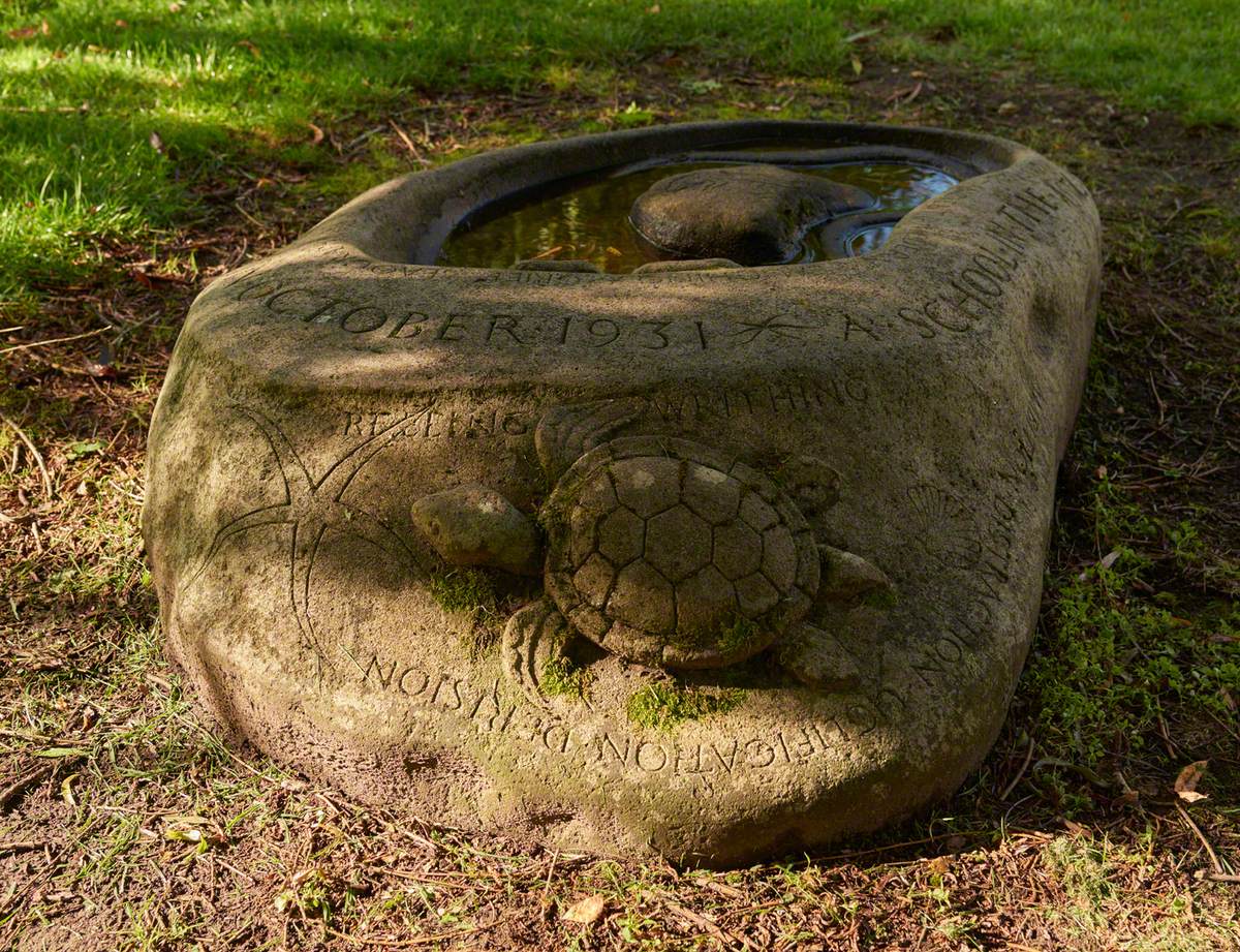 Dedication Stone with Turtle and Lizard