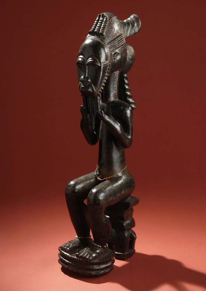 Male Blolo Figure with Leopard*