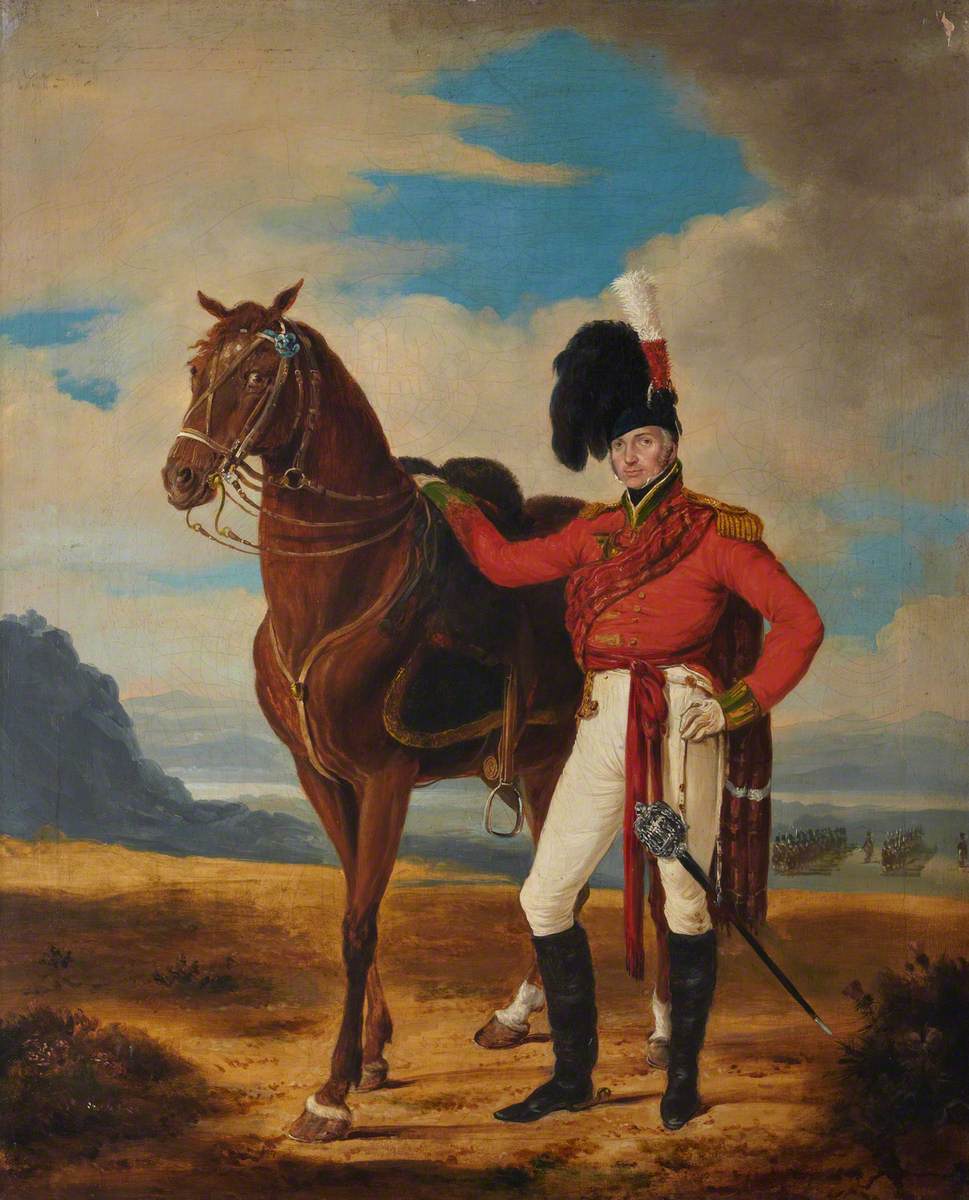 Field Officer of Highland Regiment with His Charger
