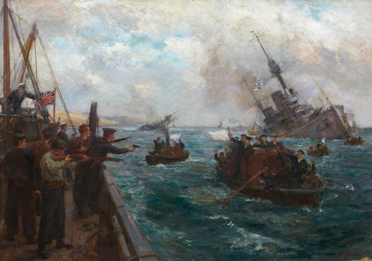 Sinking of the German Fleet – Scapa Flow on Saturday 21 June 1919