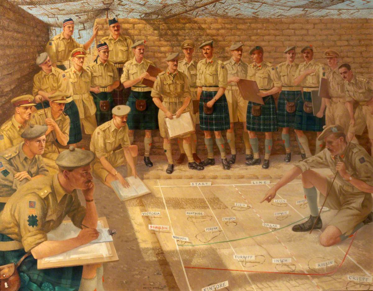 The 51st Highland Division Plans El Alamein | Art UK