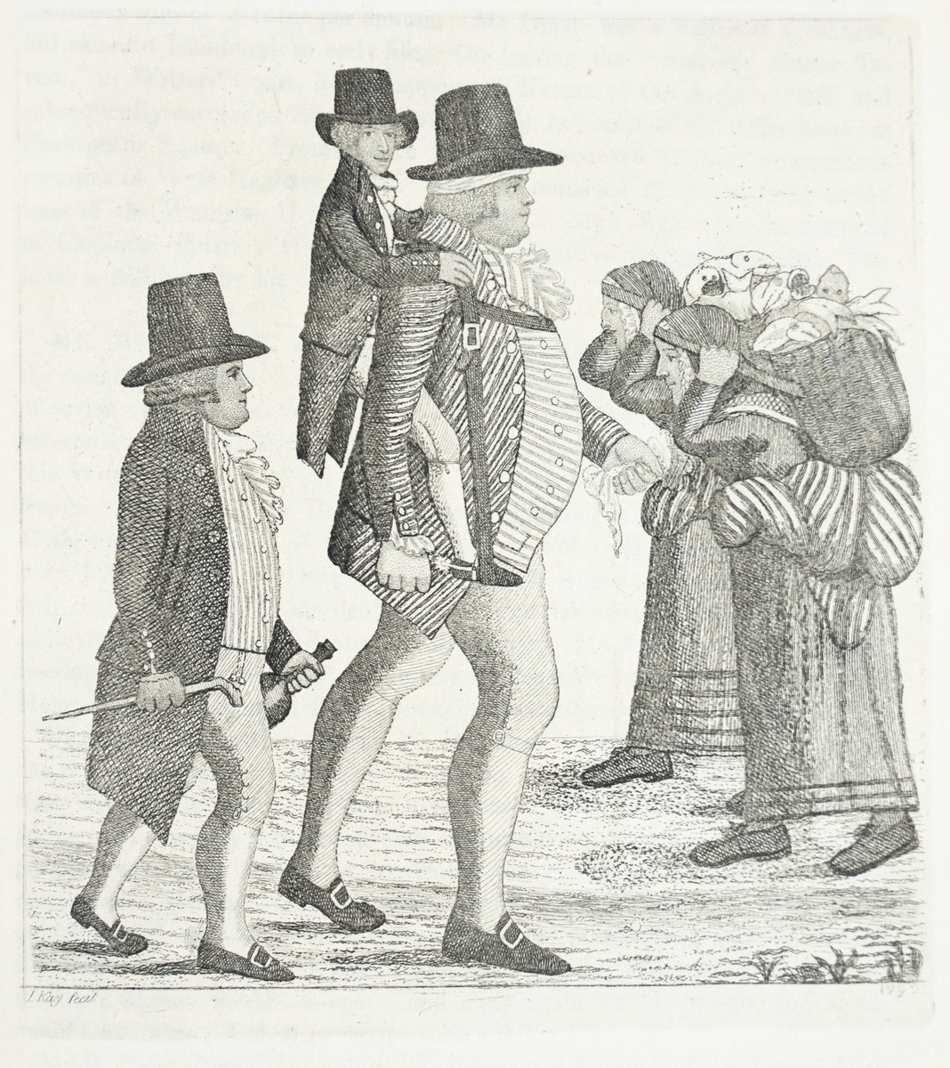 Hamilton Bell Carrying a Vintners Boy from Edinburgh to Musselburgh