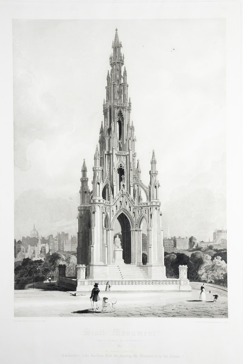 Scott Monument on Princes Street, Edinburgh
