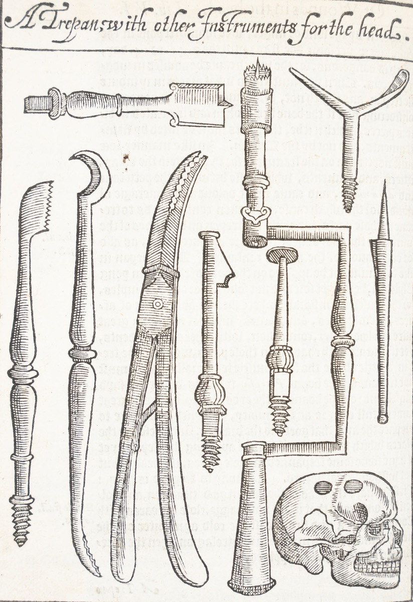 A Trepan with Other Instruments for the Head