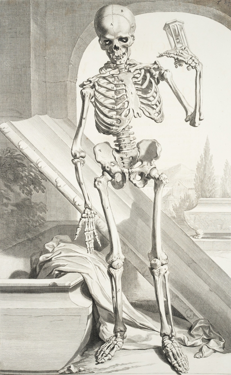 Skeleton with Hourglass