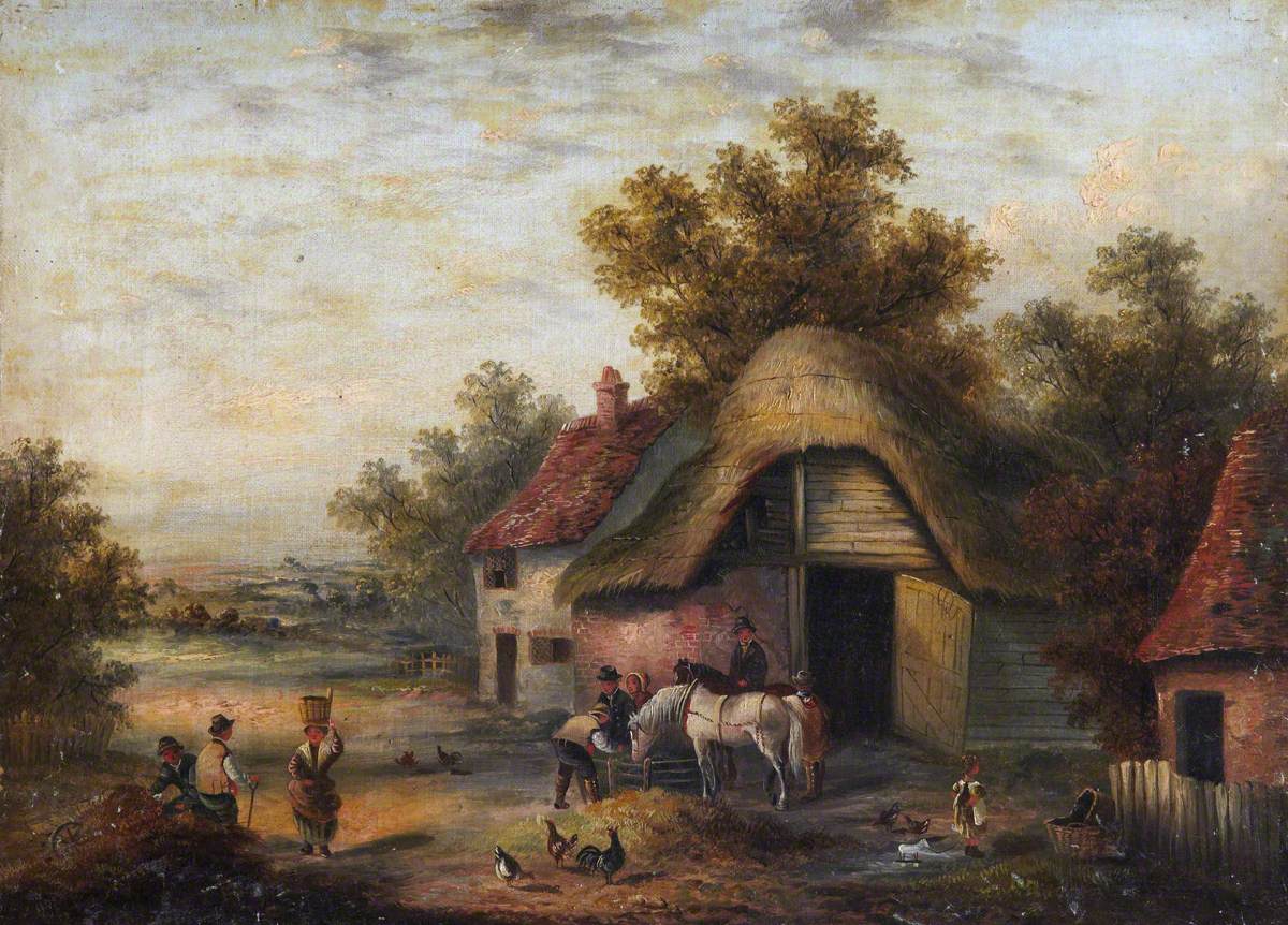 Landscape with Rustic Figures