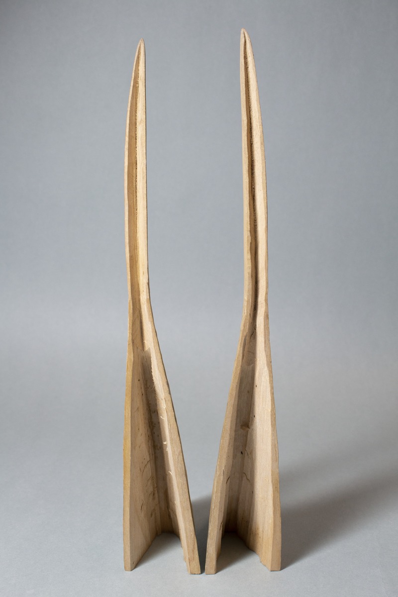 Pieces for Unfinished Sculpture of Curved Horn-Like Form*