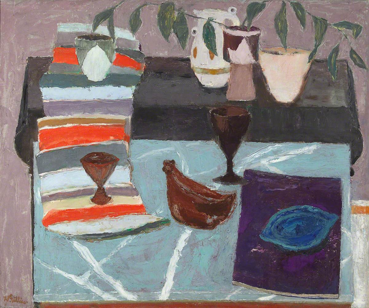 Still Life with Striped Cloth