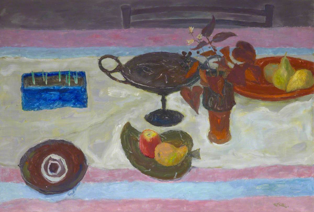 Still Life with Begonias and Crocuses