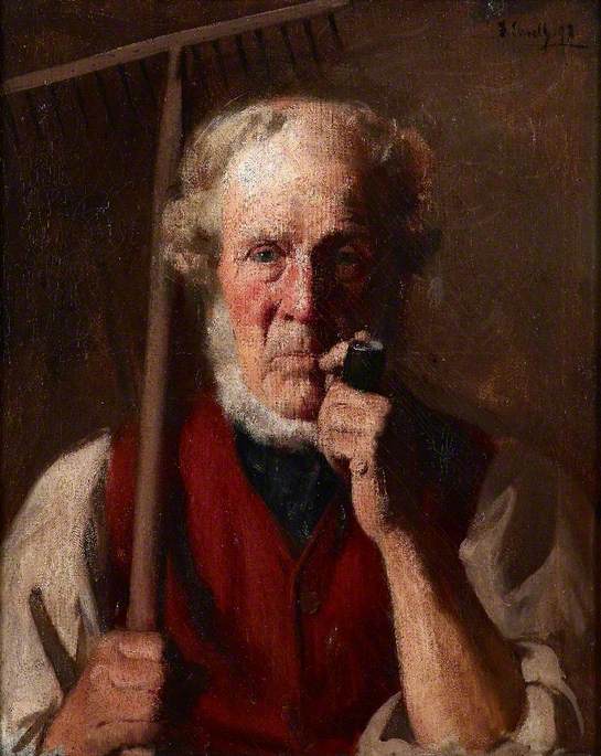Gardener with a Pipe