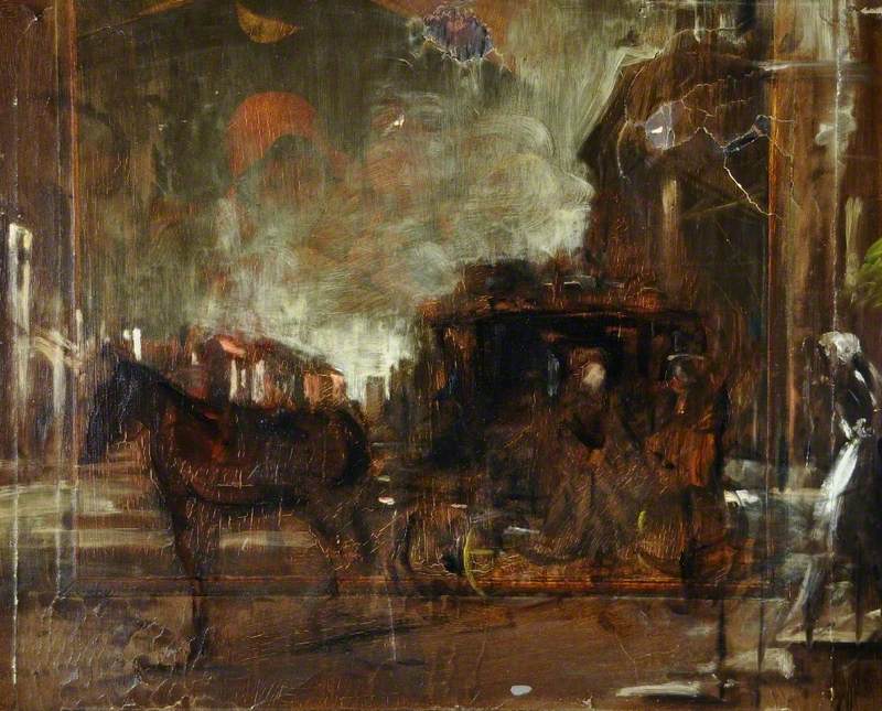 Study for 'The Last Cab'