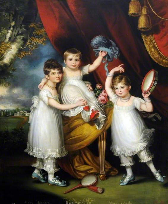 Miss Mary Barbara (1801–1876), Miss Mary Isabella (1804–1828), and Master Thomas Aston Clifford (1806–1870)