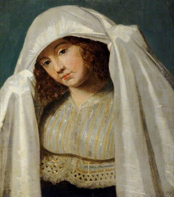 Head of a Young Woman in a White Veil