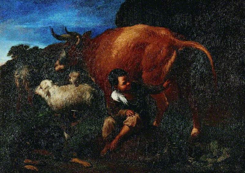 Shepherd Boy and a Cow