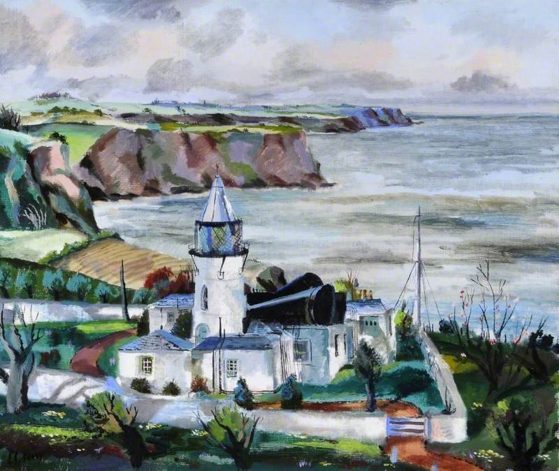 Coast Scene with a Lighthouse