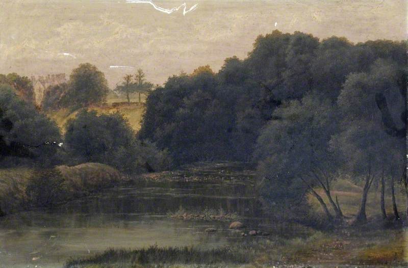 Woodland Landscape with Distant Towers