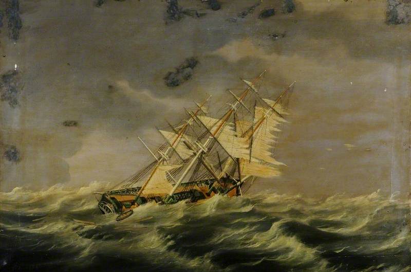 Barque 'Meteor' in a Storm, 7 June 1843