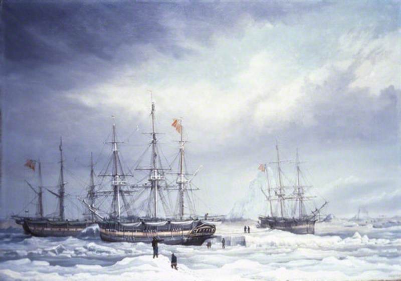 The 'Jane', 'Viewforth' and 'Middleton' Fast in Ice